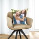 Ships Next Business Day, Made in USA - Custom Personalized Picture Throw-Pillow Cover - Love Keepsake, Personalized Gifts, Decorative Throw Pillow, Customizable Pillow (16x16)