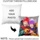 Easycosy Custom Pillow with Picture & Text, Two-Sides Velvet Customized Photo Pillowcase, 16"x16" Personalized Pillow Cover with Photo, Custom Mother's Day Love Gifts (Optional Pillow Insert)