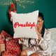 Personalized Embroidered Name Lumbar Pillow，Custom Monogram Throw Accent Handmade Pillows Cover，Customizable 12x20 Decorative Couch Bed Room Pillow Case Gifts for Kids Boy Girls