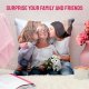 Ships Next Business Day, Made in USA - Custom Personalized Picture Throw-Pillow Cover - Love Keepsake, Personalized Gifts, Decorative Throw Pillow, Customizable Pillow (16x16)