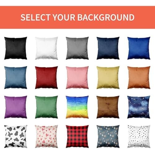 Easycosy Custom Pillow with Picture & Text, Two-Sides Velvet Customized Photo Pillowcase, 16"x16" Personalized Pillow Cover with Photo, Custom Mother's Day Love Gifts (Optional Pillow Insert)